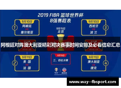 阿根廷对阵澳大利亚精彩对决赛事时间安排及必看信息汇总 阿根廷对阵澳大利亚精彩对决赛事时间安排及必看信息汇总